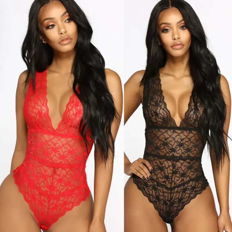 Сексуальная Женская одежда для сна экзотическое кружевное нижнее белье боди