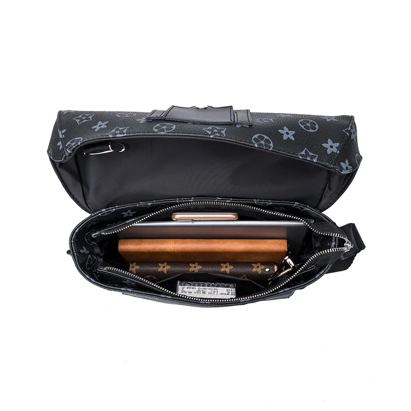 Мужская сумка через плечо INS Super Fire модная повседневная в шахматном стиле