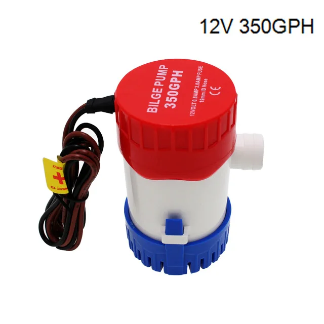 12V 350GPH Pump Трюмные насосы водяной насос 1100gph 750gph 500gph 350gph 12v 24v Поплавковый выключатель Бильге Водяной насос с новейшим дизайном яхты Дренаж - Напряжение: 12V 350GPH Pump