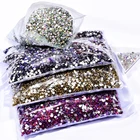 Большой посылка оптом ss3-ss20 14400 шт. AB негорячей фиксации стразы с плоской задней крышкой Кристалл блестящие стразы камень для ногтей B4014