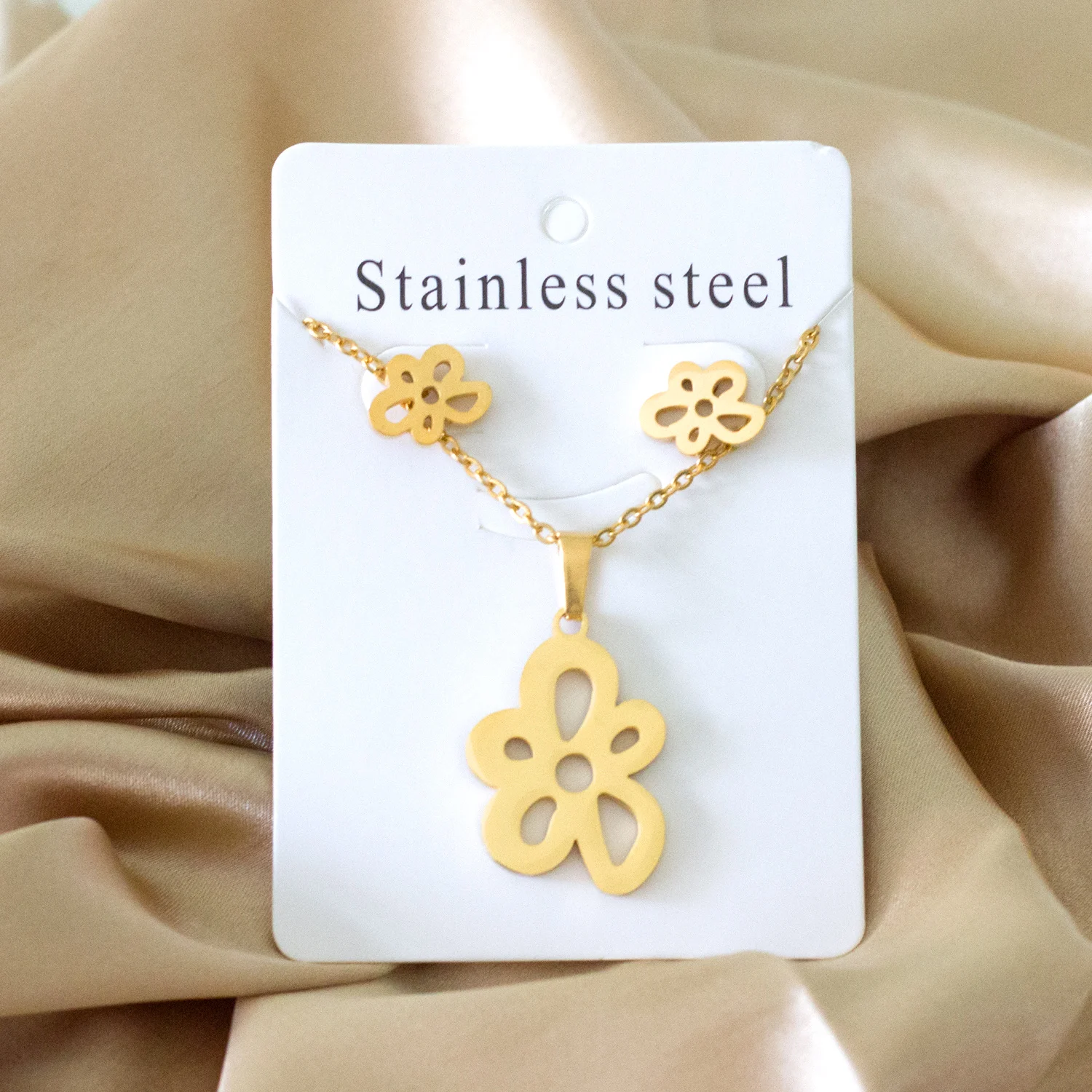 Комплект из колье и серёг нержавеющей стали|set long|set princessset analog alarm clock |