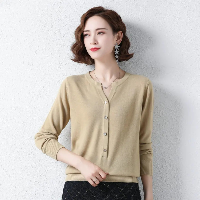 

Minimalist Style Women Soft Wool Pullover Sweaters Autumn Winter Open Neckline Knitted Top Beige Camel Pink Navy Blue Knitwear