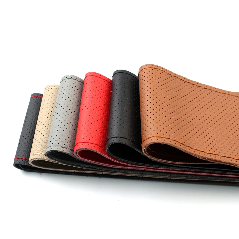 Лидер продаж автомобильные чехлы из супер волоконной кожи на руль оплетка сделай