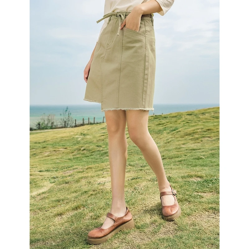 Женская мини-юбка INMAN асимметричная корейская модная трапециевидная юбка с