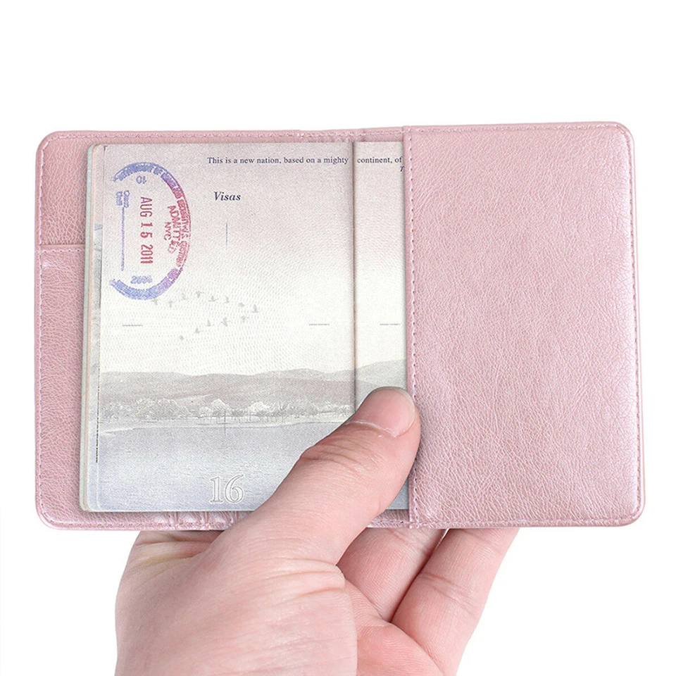 Бумажник для путешествий с паспортом встроенный кошелек из искусственной