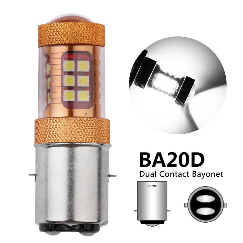 

Налобный светильник BA20D, светодиодный, 1 шт., высокой мощности, 3030, 28SMD, H6, BA20D