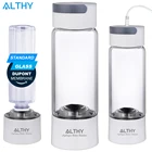 ALTHY водородный генератор воды бутылка-стекло Cupbody - DuPont SPE  PEM двойная камера производитель lonizer - H2 ингаляционное устройство