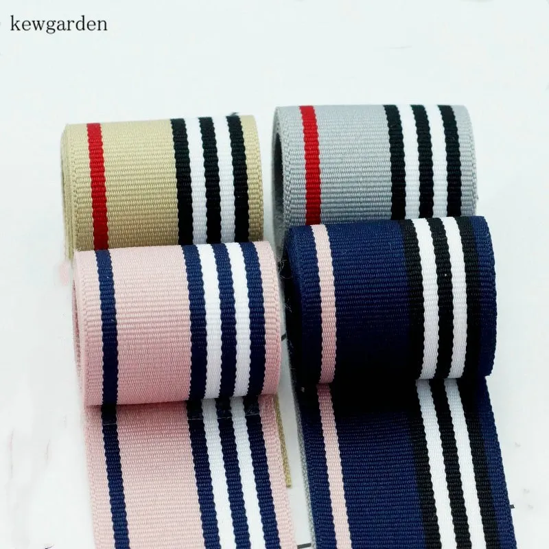 Kewgarden тканевая лента для упаковки 22 мм 35 полоса полиэстер атласные ленты вручную