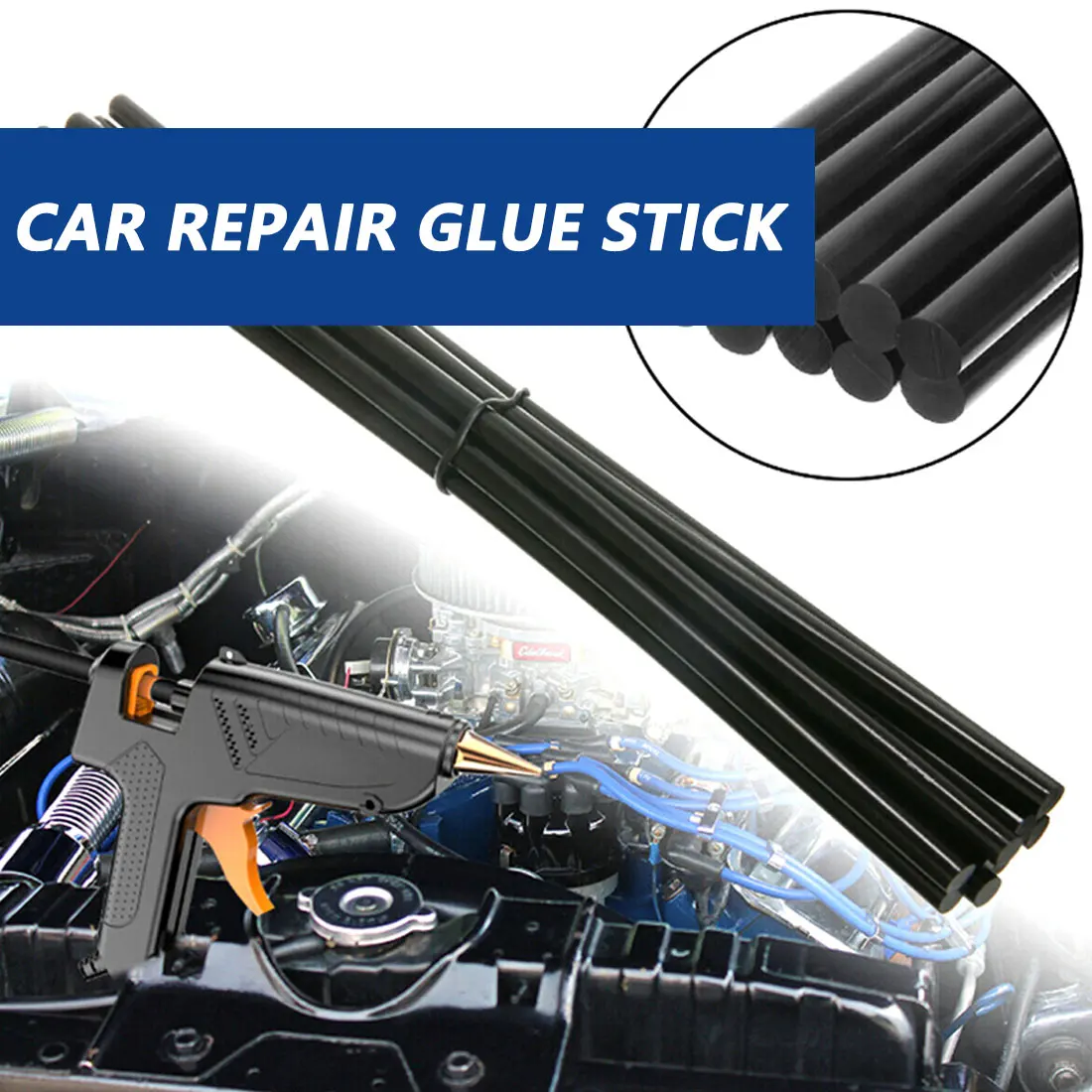 

10Pcs Auto Repair Glue Stick Car Body Hail Remover Repair DIY Tool Glue Stick Paintless For Electrohydraulic pistol