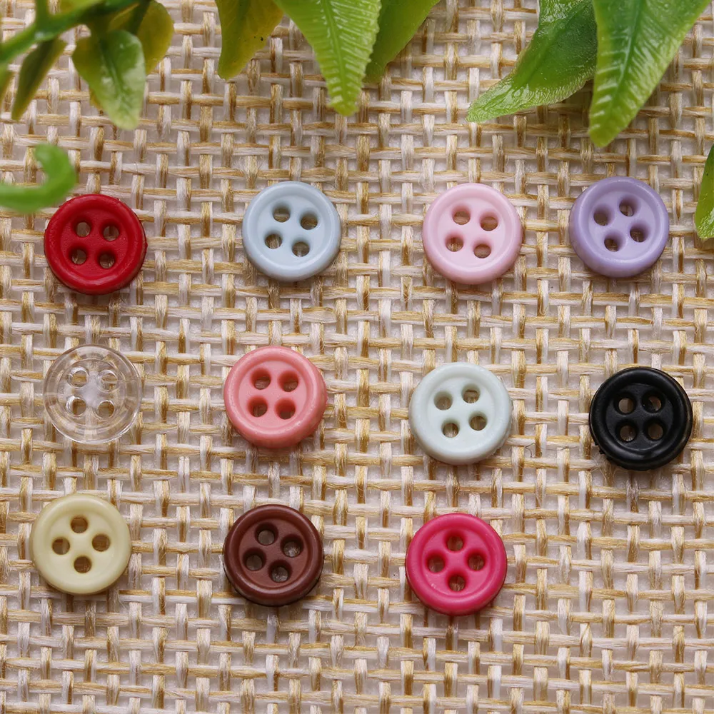 

50Pcs NEW hot 6mm Mini Clothes Buttons for Doll Round Candy Color Buttons DIY Handmade Doll Clothes Sewing Craft Accessories