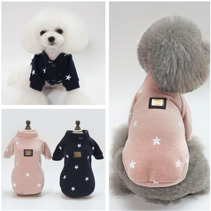 

Winter Warm Dogs Clothes Vest New Soft Cotton Sweater Two-legged Clothing For French Bulldog Pug Chihuahua Pet Puppy Costume