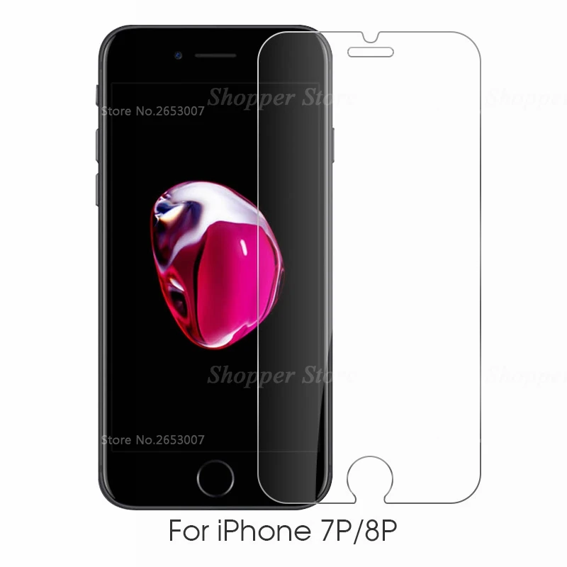 For 7 Plus 8 Plus Закаленное стекло для iPhone 11 Pro XR XS MAX Защита экрана для iPhone 8X7 6 6S Plus 5 5S SE 11 Pro Max 6,1 6,5 5,8 дюйма - Цвет: For 7 Plus 8 Plus