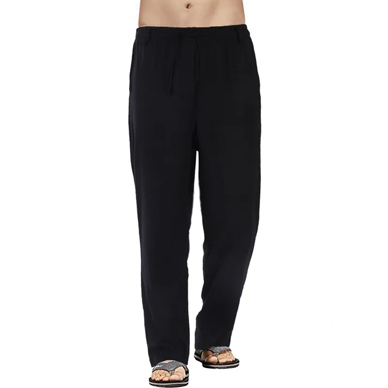 

Pants Large Size Summer Men's Cotton Tall Big Sizes Wide Leg Linen Pant Oversized Jogger Trousers Male Plus Size Loose Pants Men