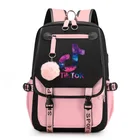 Рюкзак Tik Tok для мужчин и женщин, школьные ранцы для мальчиков-подростков, вместительный молодежный рюкзак с USB-зарядкой Tik Tok