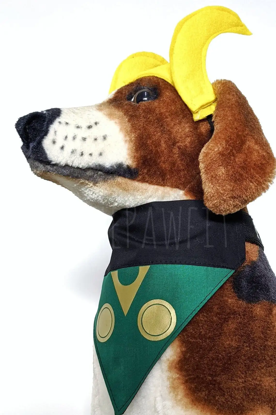 Xcoser Локи корона + гетры шеи Смола рога Новый головной убор для косплея собачий