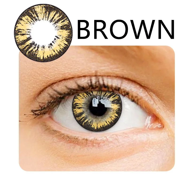 Красивые цветные контактные линзы для учеников Женские вечерние 14 5 мм Милые