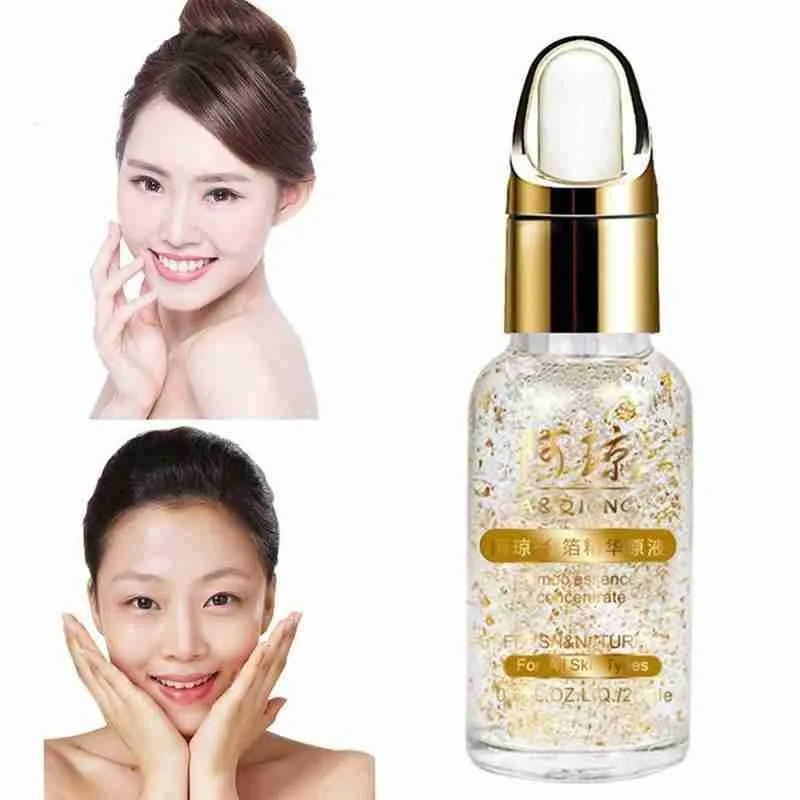 

Gold Leaf Essence Hyaluronic Acid Original Liquid Moisturizing Snail Gold Leaf Essence 17ml Firming And Removing Freckles