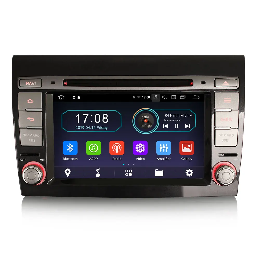 7 &quotAndroid 10 0 OS автомобильный DVD Мультимедиа GPS Радио система плеер для Fiat Bravo 2007 2014 с