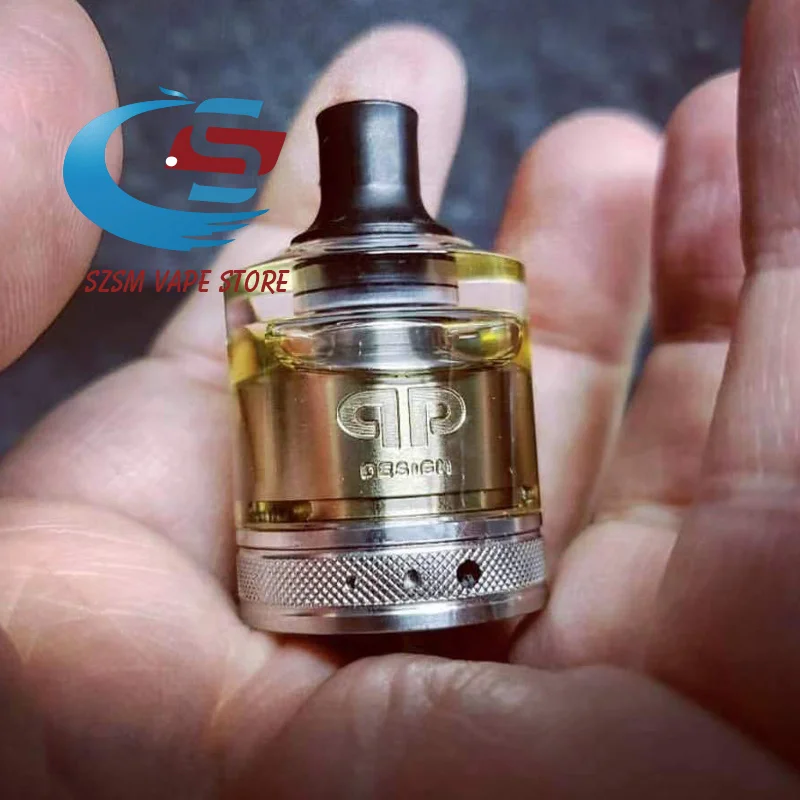 Qp дизайн Gata RTA MTL DL 24 мм 2 мл верхняя заполнение одна катушка двойное кольцо дрип