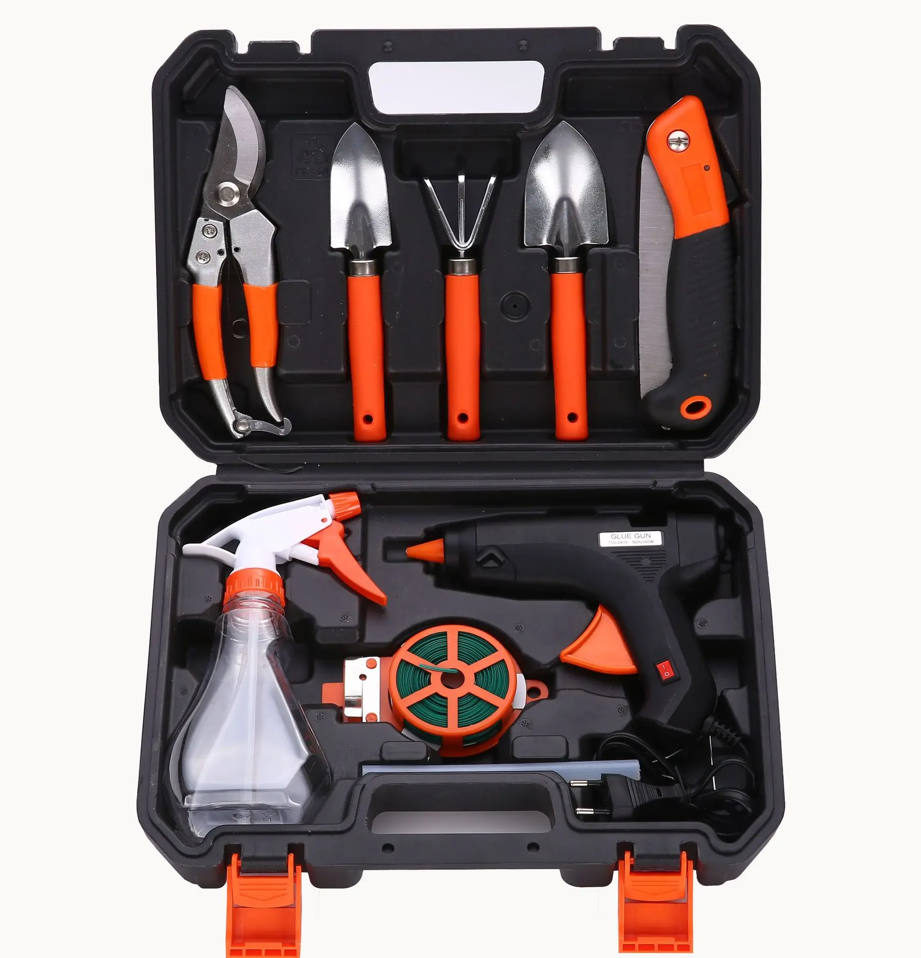 

Metal Toolbox Landscape Gardening Tools Combination Group Suit Garden Tool Sets Of Electric Glue Gun