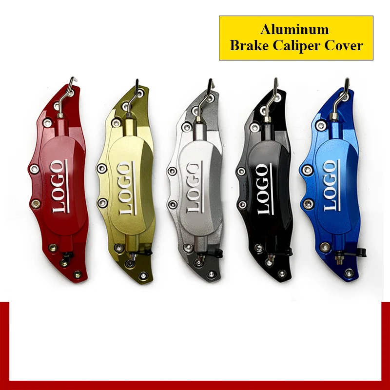 

2PCS Aluminum Medium Size Brake Caliper Cover Car Styling Front And Rear Brake disc shell Auto Accessories For 15-18 Inch wheels