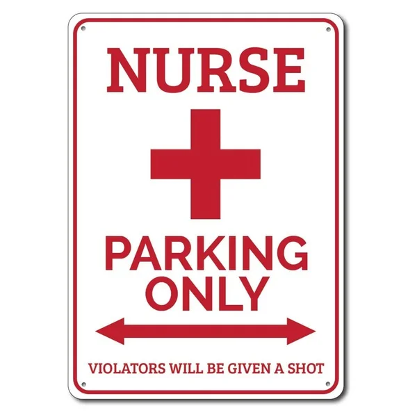 

Nurse Parking Sign Metal Tin Sign Metal Sign,Gift for Nurse, Nursing Cross Decor, Nurse Appreciation Gift, Red Cross Metal Sign