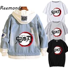 Мужские зимние Рождественские толстовки пальто аниме рассекающий демонов камадо танджиро одежда толстовка Свитшот ковбойская куртка футболка подарок