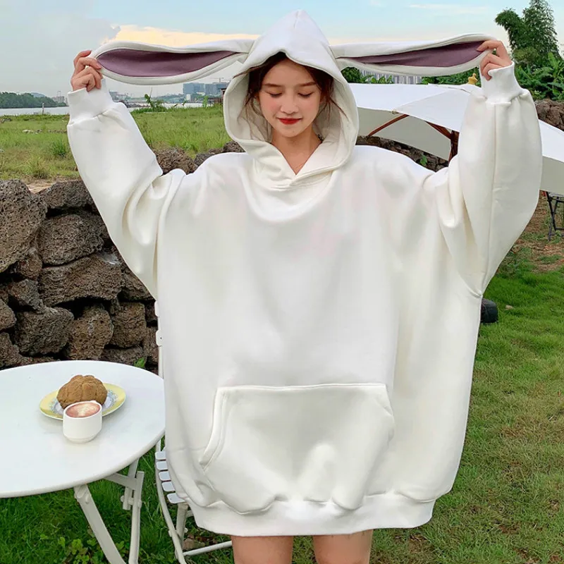 Толстовки женские студенческие Свободные повседневные Модные свитшоты с