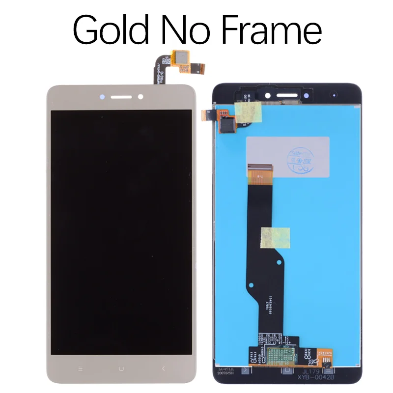 No Frame Gold Snapdragon 625 Дисплей для XIAOMI Redmi Note 4X LCD в сборе с тачскрином на рамке 5.5'' черный белый золото - Цвет: No Frame Gold