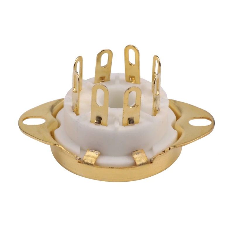 4PC 8 Pin Ceramic Socket Tube Top Vacuum Octal Value For KT88 EL34 6V6 6650 274B Promotion | Lamp Bases