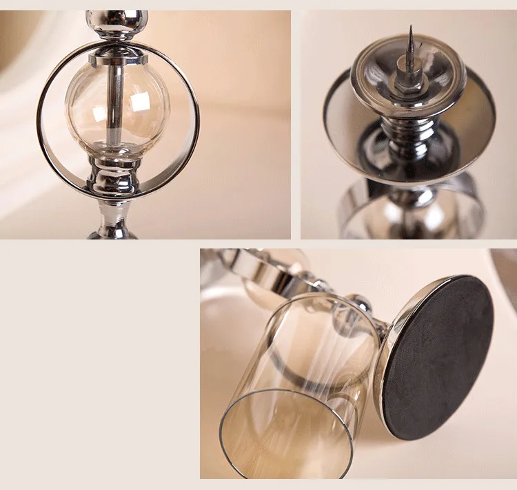 Wedding Candle Holders Candlesticks Metal Crafts Modern Glass Table Centerpieces Home Christmas Decor 50XX150 | Дом и сад
