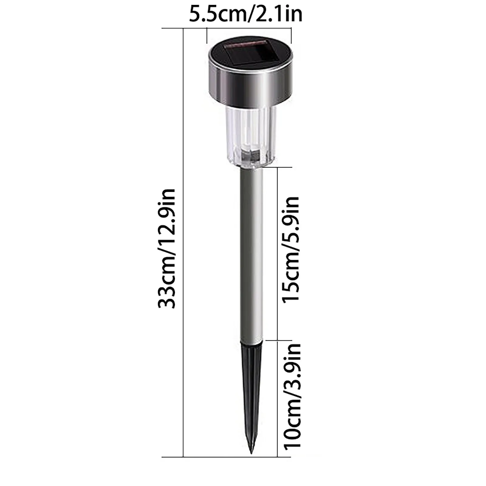 

Stainless Steel Led Solar Lawn Light Garden Path Lawn Decking Light Waterproof Solar Lawn Lamps Outdoor Landscape Lighting#G30