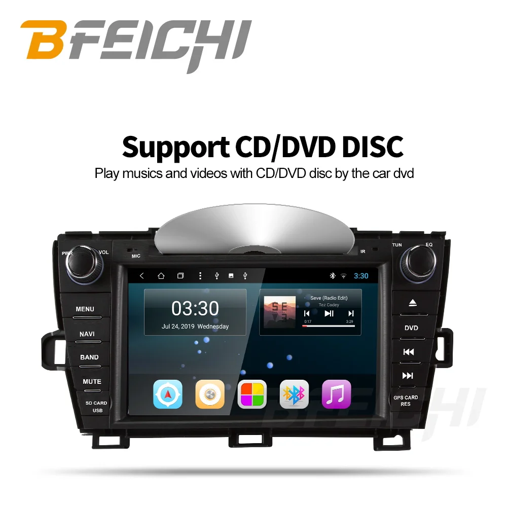 Bfeichi android 9 0 автомобильный dvd для Toyota Prius 2009 2010 2011 2012 2013 gps навигации мультимедийный