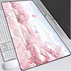 Прямая поставка, большой коврик для мыши в японском стиле с розовым цветком вишни, аксессуары для геймеров и ноутбуков, коврик для клавиатуры, Настольный коврик