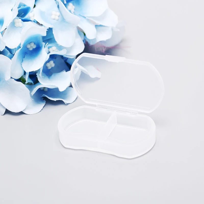 1 шт. органайзер таблетка для лекарств 2 отделения|Коробки и ящики хранения| |