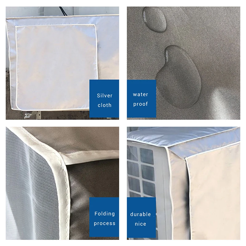 

Washing Anti-Dust Anti-Snow Cleaning Cover Waterproof Outdoor Air Conditioning Cover Oxford Air Conditioner Cleaning Cover