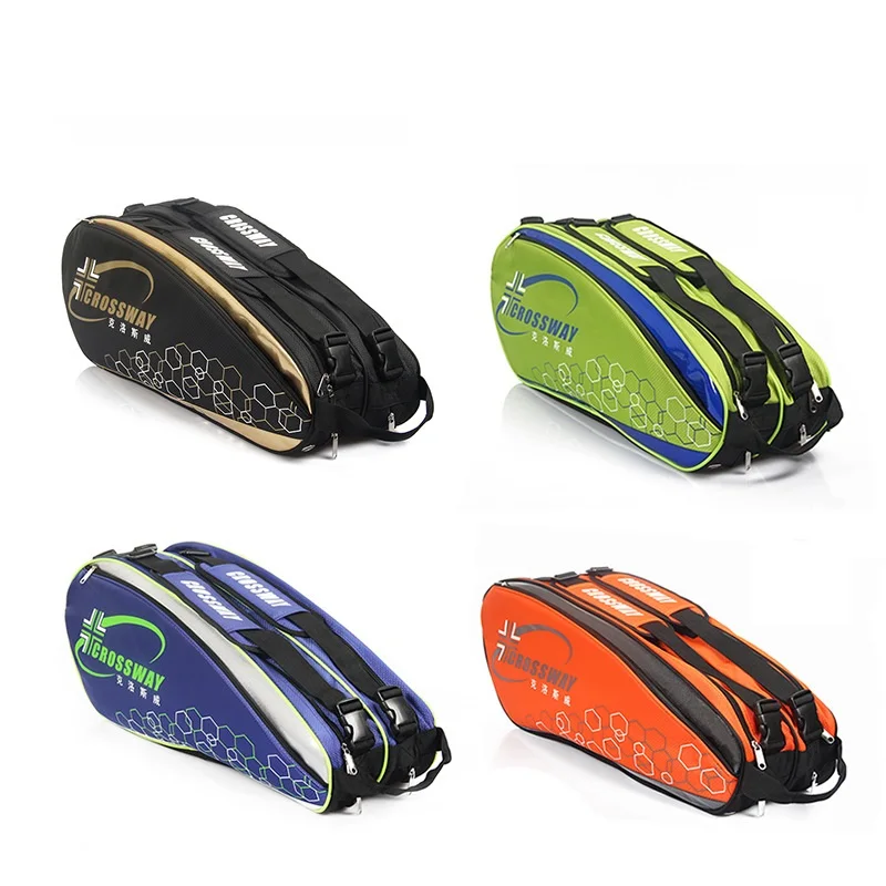 6-12 сумка для ракеток бадминтона тенниса двойное плечо с банками ракетки большой