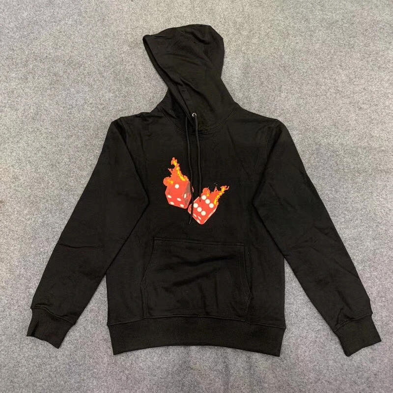 Толстовка с капюшоном принтом Fire Dice Astroworld Travis Scott Tour Vegas для женщин и мужчин 1:1