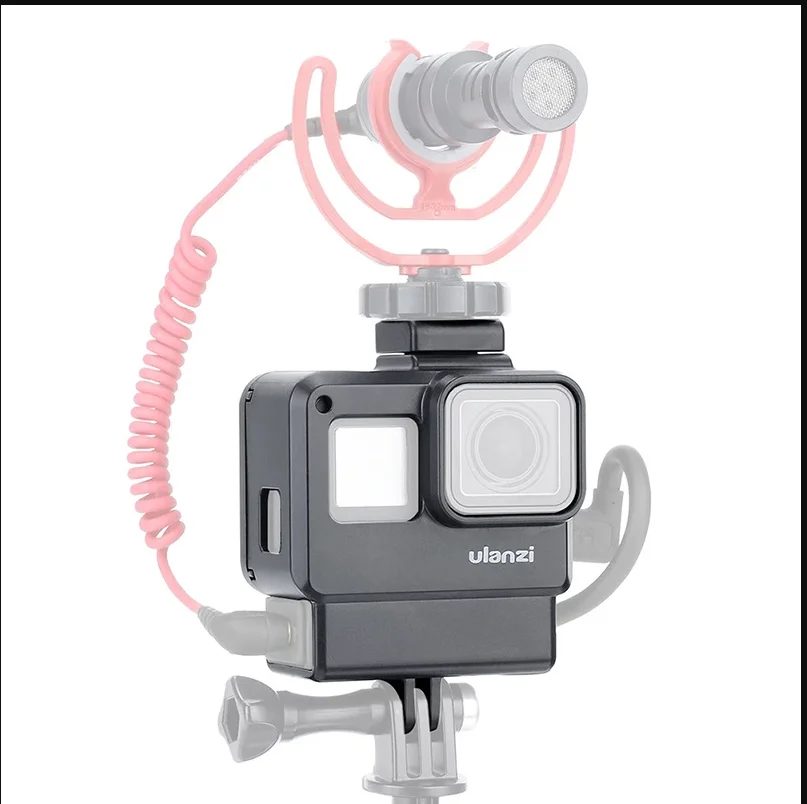 

2023 ULANZI V2 for / Camera Cage Case Frame for / 7 6 5 Action Camera Vlog Accessories with Cold Shoe for Microphone Light