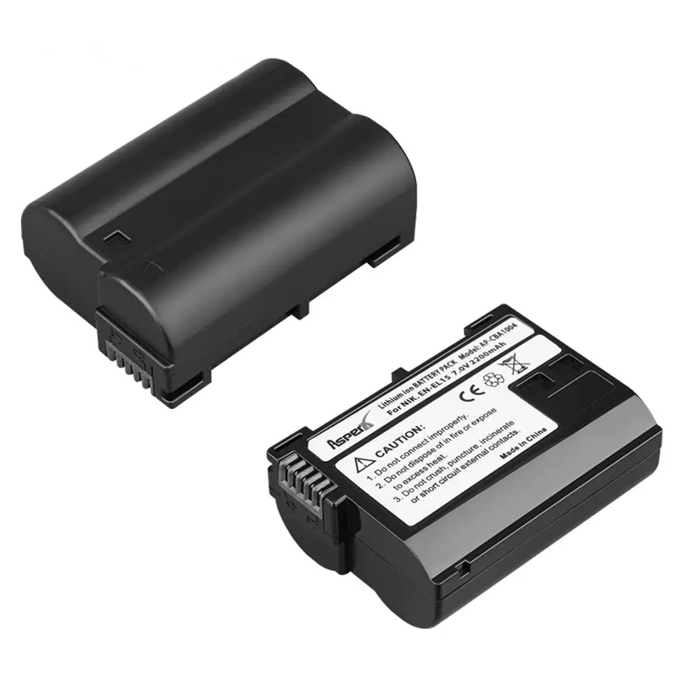 Аккумулятор AsperX ENEL15 светодиодный двойное зарядное устройство USB для Nikon D500 D600 D610