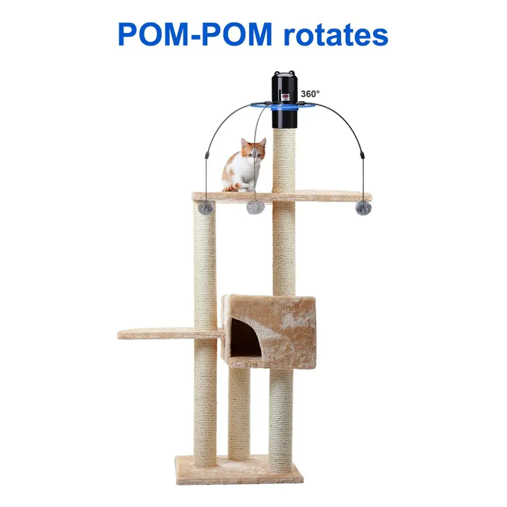Электронные лазерные игрушки для кошек забавные LED Топпер Когтеточка перо