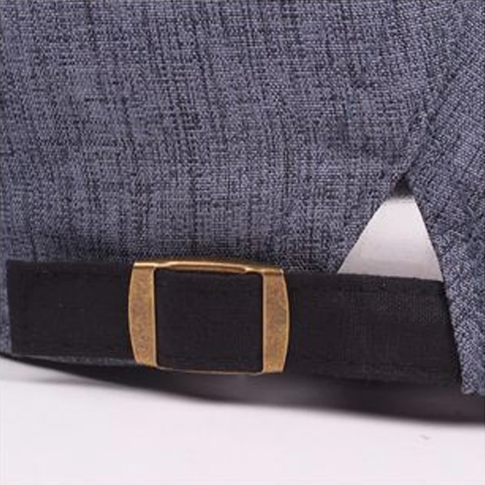 Новинка винтажная мужская бейсбольная Кепка из хлопка и льна с саржевым