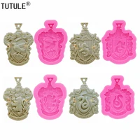 4 pcs of combination necklace pendant epoxy resin silicone molds keychain jewelry making gadgets kitchen cake baking mould