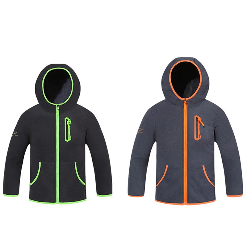 FOENREA New Arrival Kids Polar Fleece Soft Shell Clothing Children Boy Outerwear Coat Sport Jacket For 3-14T Spring Autumn |