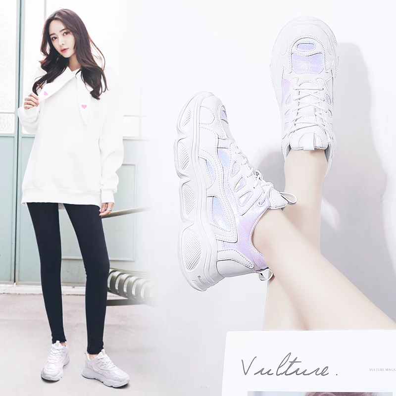 NIKEzi/Женская Студенческая Повседневная Беговая дышащая обувь для ходьбы модная