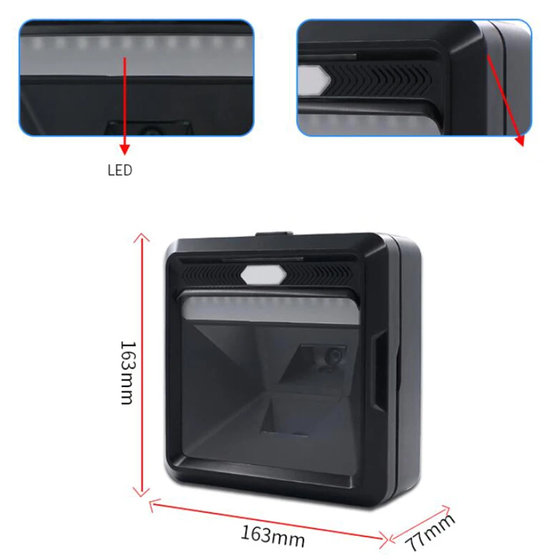 MP8000 высокоскоростная двухмерная сканирующая платформа 1D/2D считывание билетов QR