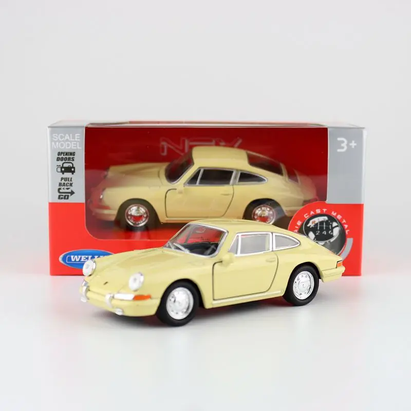 

WELLY Toy/Diecast Model/1:36 Scale/1964 911 Classical Vehicle/Pull Back Car/Educational Collection/Gift For Children