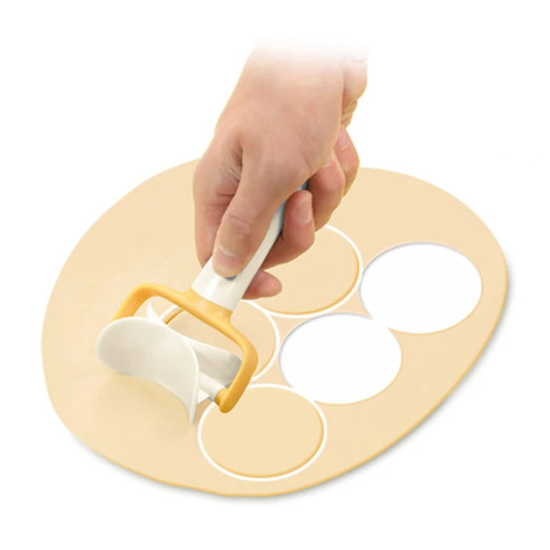 Пластиковая глазурь шпатель круглая форма для нарезки печенья прокатки режущий