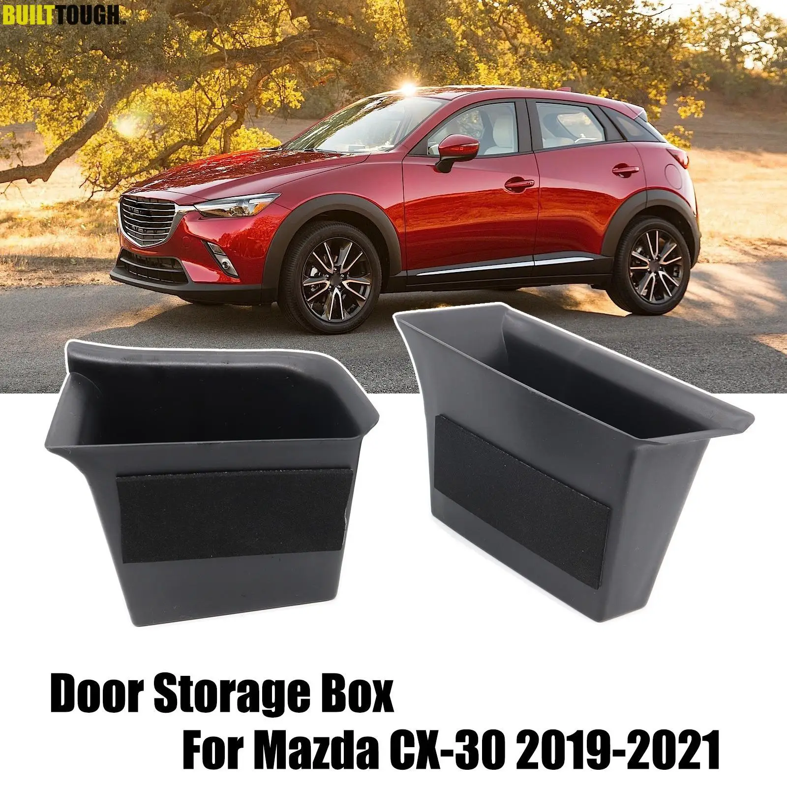 

Для Mazda 3 BP Axela CX30 CX-30 DM 2X контейнер для хранения на передней двери Органайзер-лоток 2019 2020 2021 автомобильные аксессуары