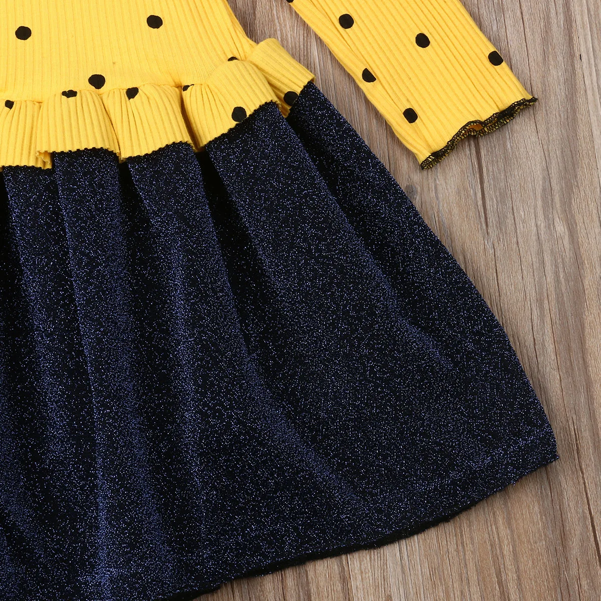 2019 осенняя одежда для малышей девочек вязаная с длинным рукавом Вечерние платья